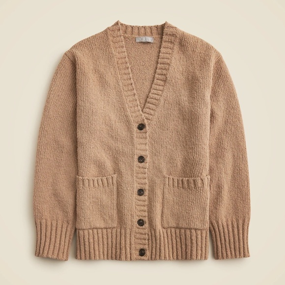 New JCREW Size XS Marina V-Neck Cardigan Sweater in Pebble Shore $168 CM461 - Picture 1 of 4